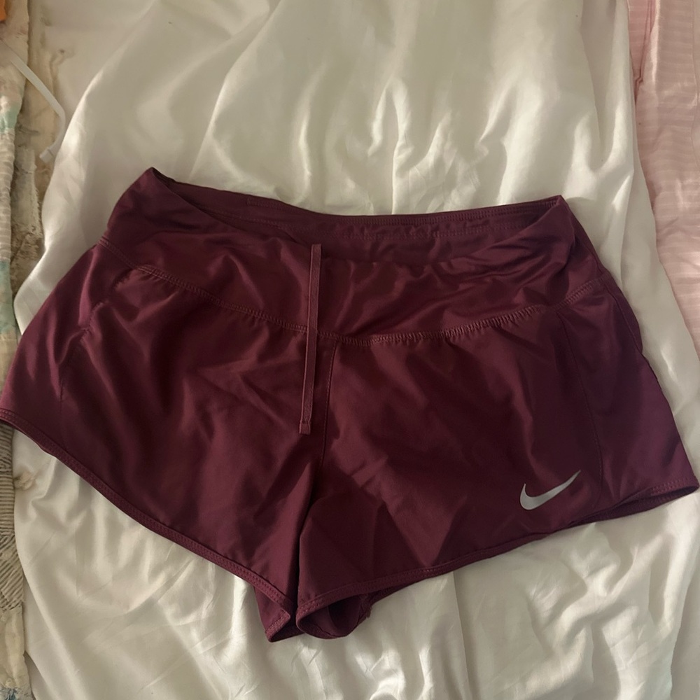 Nike Women's Maroon Athletic Shorts